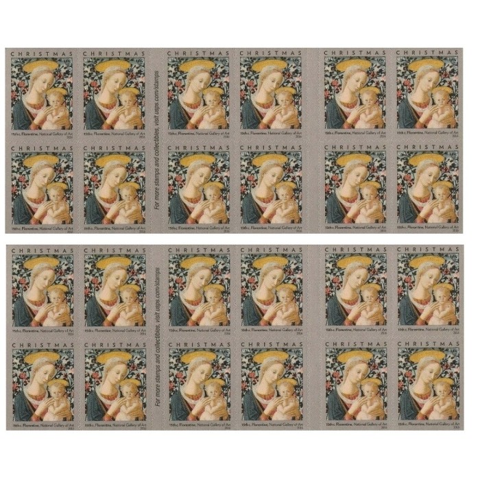 Florentine Madonna and Child 2016 - 5 Booklets / 100 Pcs