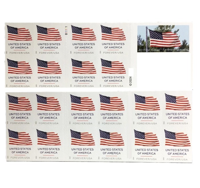 Flag 2025 - 5 Booklets / 100 Pcs