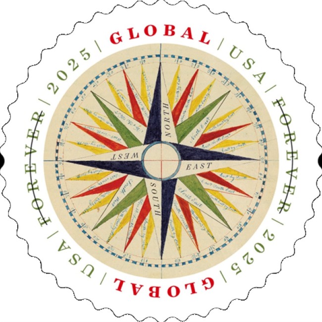 Global 1794 Compass Rose 2025 - 5 Sheets / 50 Pcs
