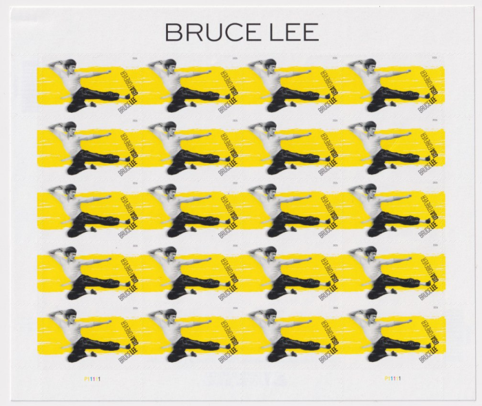 Bruce Lee 2026 - 5 Sheets  / 100 Pcs