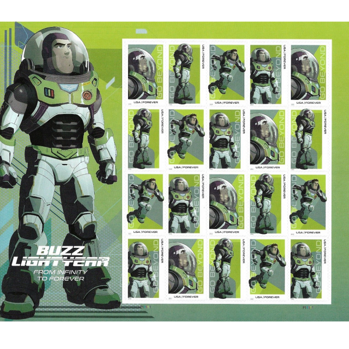 Buz Lightyear 2022 - 5 Sheets / 100 Pcs