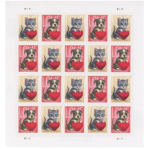 LOVE 2023 - 5 Sheets / 100 Pcs
