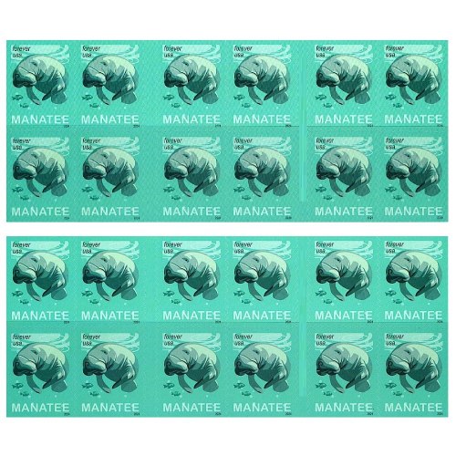 Save Manatees 2024 - 5 Booklets / 100 Pcs