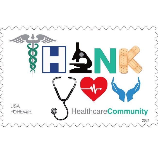 Thank You Healthcare Community 2024 - 5 Sheets / 100 Pcs