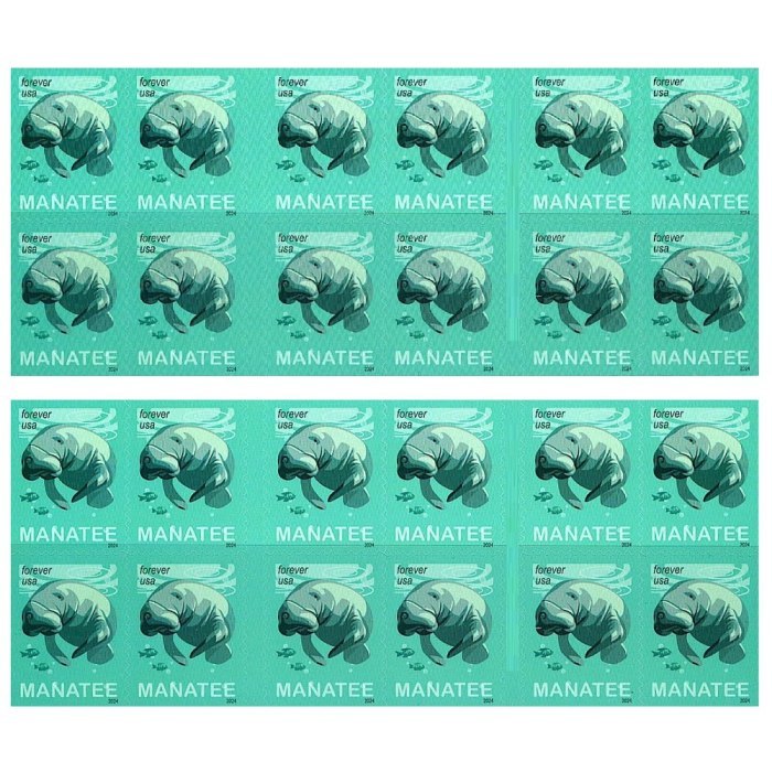 Save Manatees 2024  - 5 Booklets / 100 Pcs