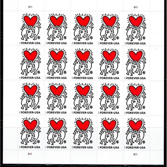 Love 2025 - 5 Sheets / 100 Pcs