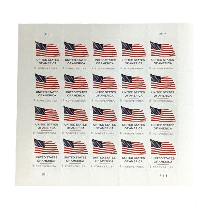 Flag 2025 Sheet - 5 Sheets / 100 Pcs