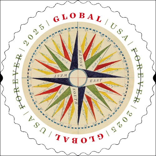 Global 1794 Compass Rose 2025 - 5 Sheets / 50 Pcs