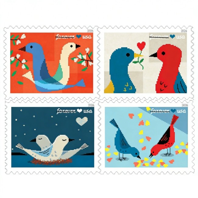 Love 2026 - 5 Sheets / 100 Pcs