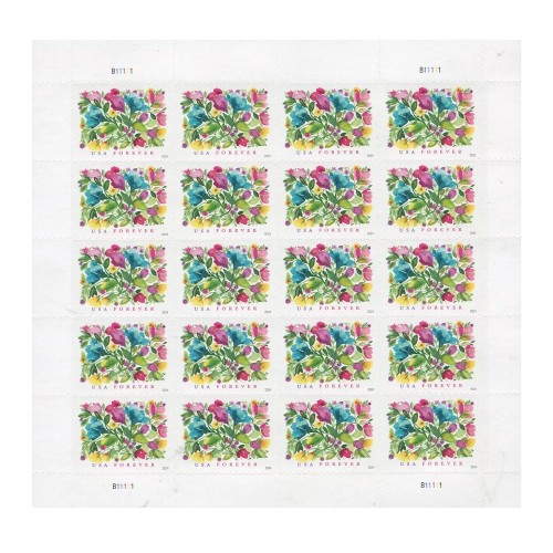 Wedding Blooms 2024 - 5 Sheets / 100 Pcs