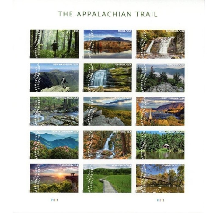 Appalachian Trail 2025 - 5 Sheets / 75 Pcs