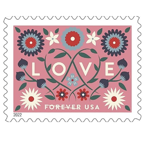 Love 2022 - 5 Sheets / 100 Pcs