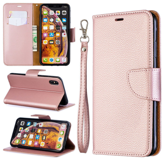 iPhone XR Leather Vintage Case - Rose Gold