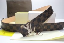 Super Perfect Quality LV Belts(100% Genuine Leather,Steel Buckle)-073