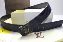 Super Perfect Quality LV Belts(100% Genuine Leather,Steel Buckle)-116