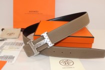 Super Perfect Quality Hermes Belts(100% Genuine Leather,Reversible Steel Buckle)-058