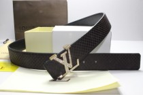 Super Perfect Quality LV Belts(100% Genuine Leather,Steel Buckle)-128