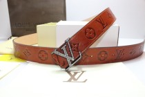 Super Perfect Quality LV Belts(100% Genuine Leather,Steel Buckle)-257