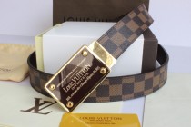 Super Perfect Quality LV Belts(100% Genuine Leather,Steel Buckle)-020