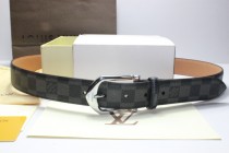 Super Perfect Quality LV Belts(100% Genuine Leather,Steel Buckle)-283