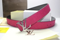 Super Perfect Quality LV Belts(100% Genuine Leather,Steel Buckle)-111