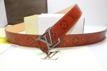 Super Perfect Quality LV Belts(100% Genuine Leather,Steel Buckle)-254