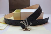 Super Perfect Quality LV Belts(100% Genuine Leather,Steel Buckle)-181