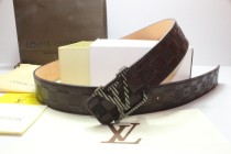 Super Perfect Quality LV Belts(100% Genuine Leather,Steel Buckle)-262