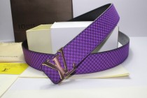 Super Perfect Quality LV Belts(100% Genuine Leather,Steel Buckle)-175