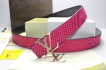 Super Perfect Quality LV Belts(100% Genuine Leather,Steel Buckle)-099