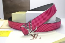 Super Perfect Quality LV Belts(100% Genuine Leather,Steel Buckle)-113