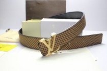 Super Perfect Quality LV Belts(100% Genuine Leather,Steel Buckle)-169
