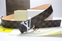 Super Perfect Quality LV Belts(100% Genuine Leather,Steel Buckle)-083