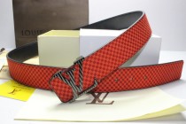 Super Perfect Quality LV Belts(100% Genuine Leather,Steel Buckle)-098