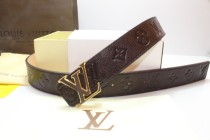 Super Perfect Quality LV Belts(100% Genuine Leather,Steel Buckle)-214