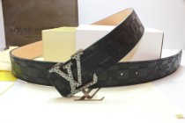 Super Perfect Quality LV Belts(100% Genuine Leather,Steel Buckle)-197
