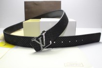 Super Perfect Quality LV Belts(100% Genuine Leather,Steel Buckle)-155
