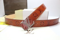 Super Perfect Quality LV Belts(100% Genuine Leather,Steel Buckle)-251