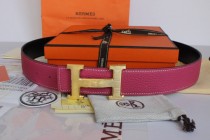Super Perfect Quality Hermes Belts(100% Genuine Leather,Reversible Steel Buckle)-008