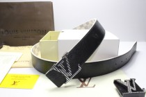 Super Perfect Quality LV Belts(100% Genuine Leather,Steel Buckle)-068