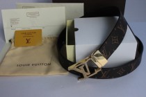 Super Perfect Quality LV Belts(100% Genuine Leather,Steel Buckle)-004