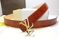 Super Perfect Quality LV Belts(100% Genuine Leather,Steel Buckle)-252