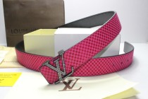 Super Perfect Quality LV Belts(100% Genuine Leather,Steel Buckle)-110