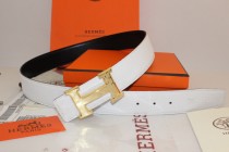 Super Perfect Quality Hermes Belts(100% Genuine Leather,Reversible Steel Buckle)-081