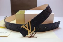 Super Perfect Quality LV Belts(100% Genuine Leather,Steel Buckle)-184