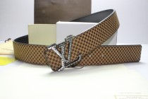 Super Perfect Quality LV Belts(100% Genuine Leather,Steel Buckle)-163