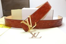 Super Perfect Quality LV Belts(100% Genuine Leather,Steel Buckle)-245