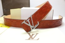 Super Perfect Quality LV Belts(100% Genuine Leather,Steel Buckle)-248