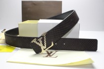 Super Perfect Quality LV Belts(100% Genuine Leather,Steel Buckle)-140