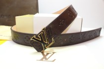 Super Perfect Quality LV Belts(100% Genuine Leather,Steel Buckle)-209